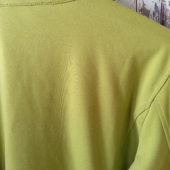 Susan Graver zip front jacket with cascading ruffle L - Picture 6 of 7